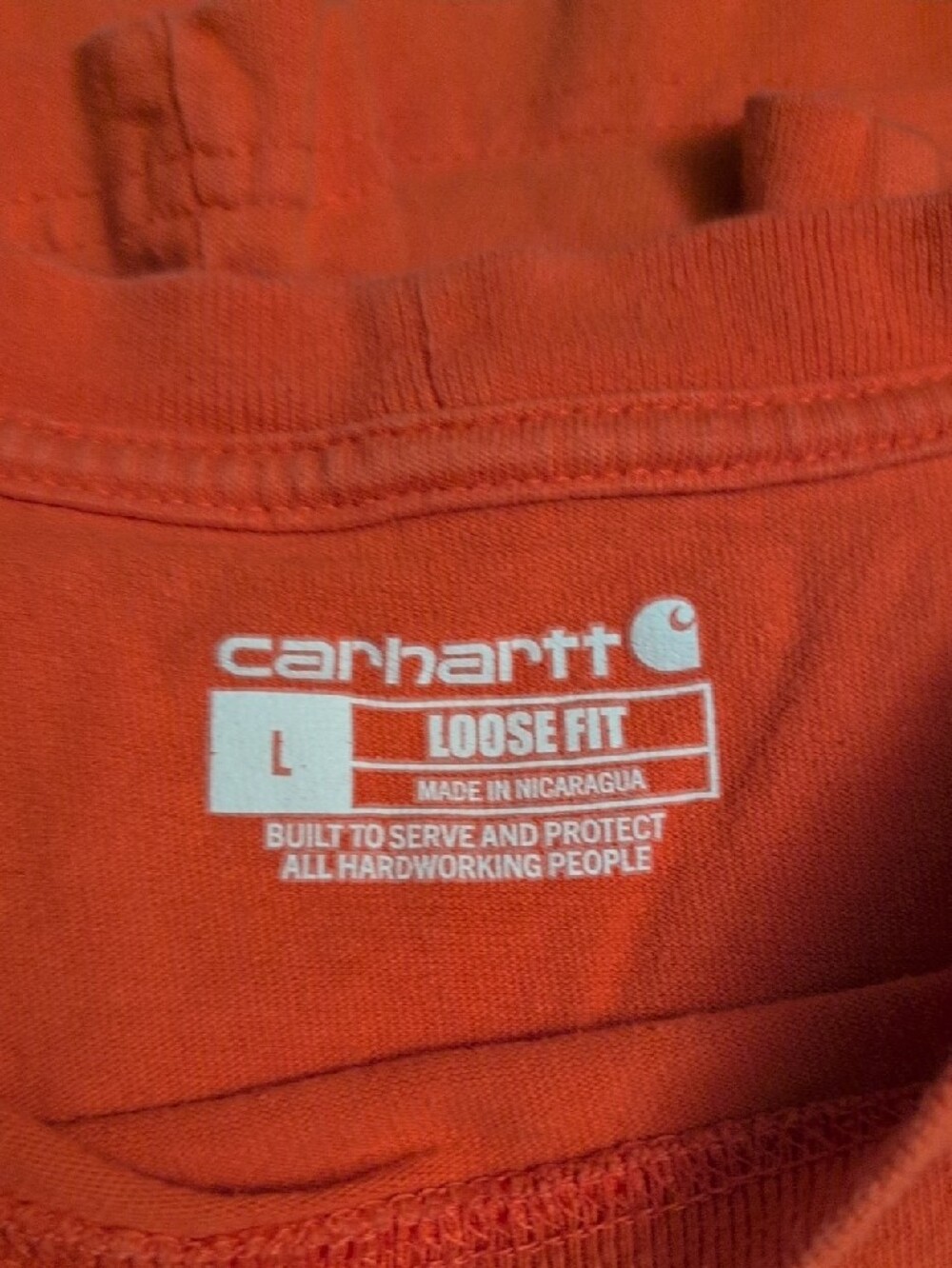 Two Carhartt Men's Short Sleeve Pocket T-shirts - Picture 3 of 5